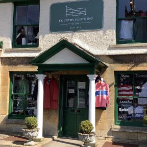 Outside of a clothing shop - Stow Country Clothing